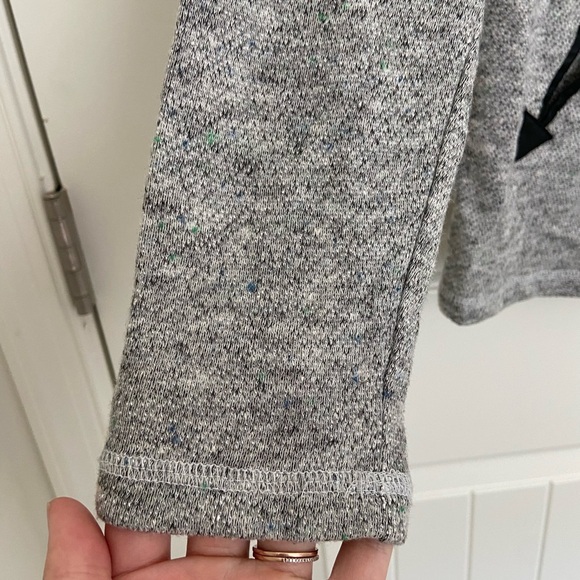 Democracy women’s faux leather‎ knit pocket long fall winter sleeve top medium - Picture 3 of 8